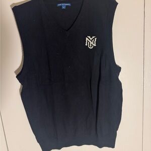 NYU Men's Black V-Neck Sweater Vest